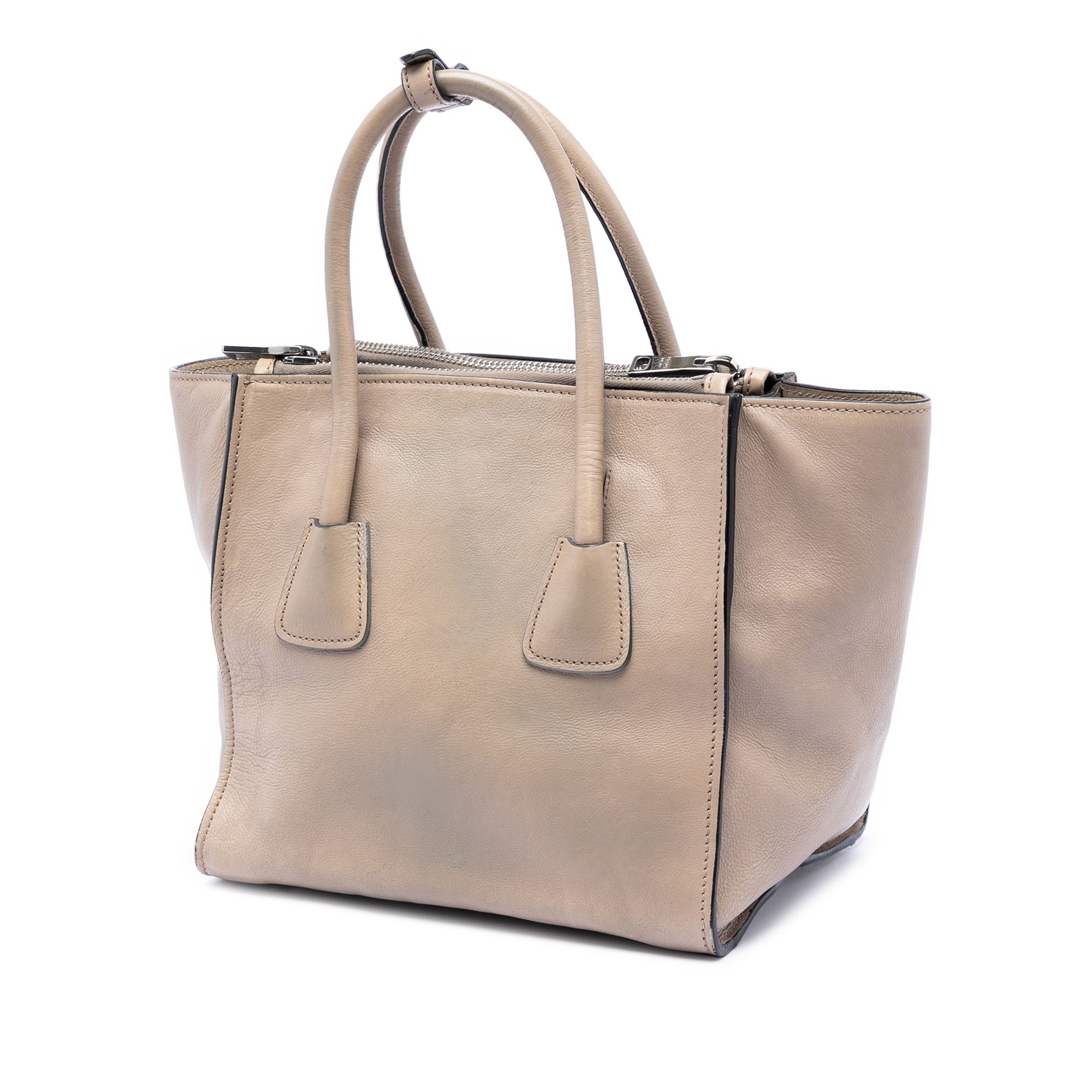 Small Glace Calf Twin Pocket Satchel - Image 2