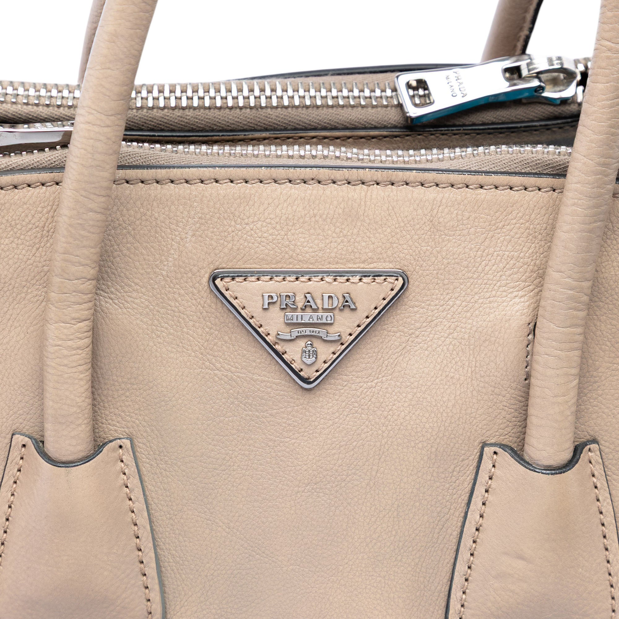 Small Glace Calf Twin Pocket Satchel - Image 5