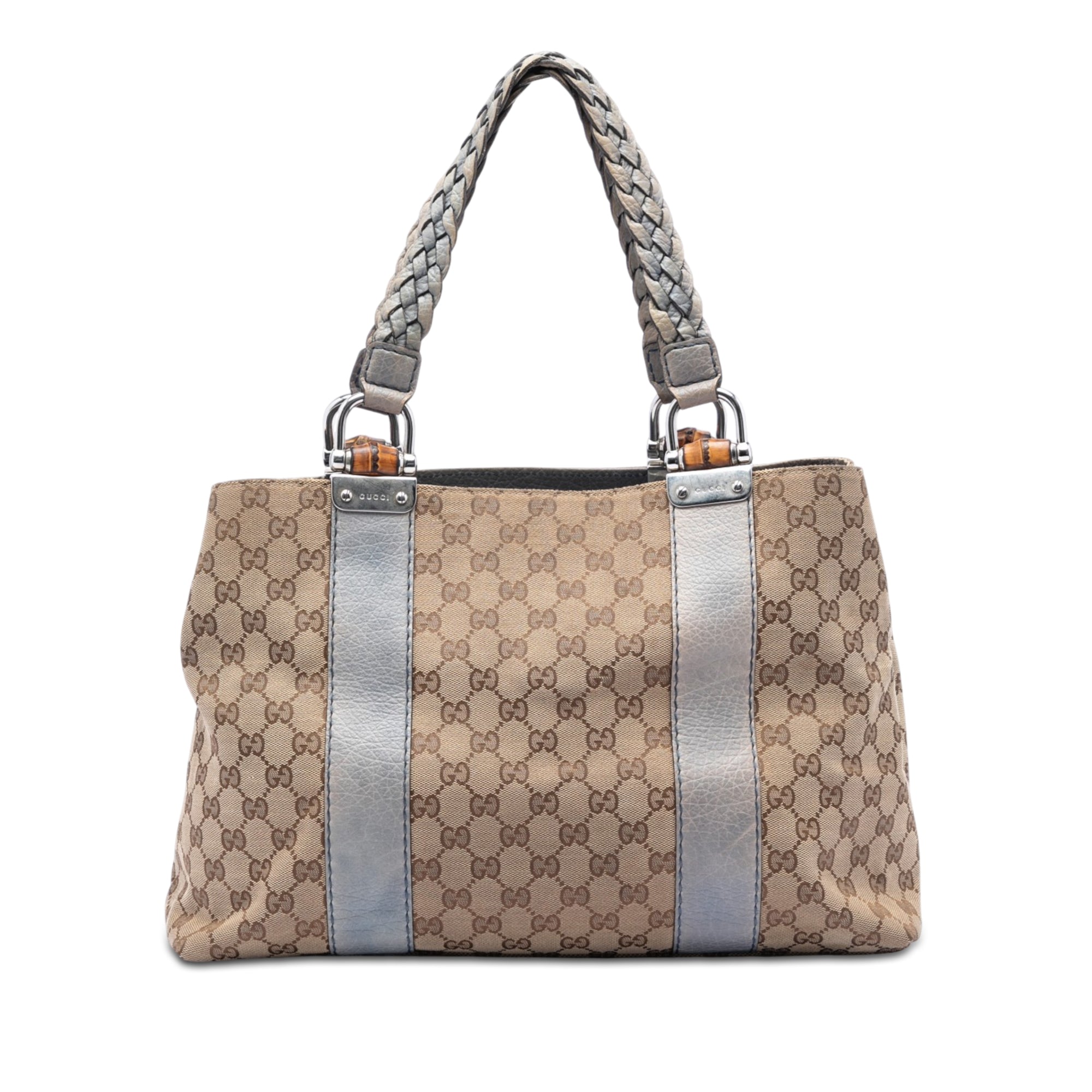 Medium GG Canvas Bamboo Libeccio Tote - Image 1