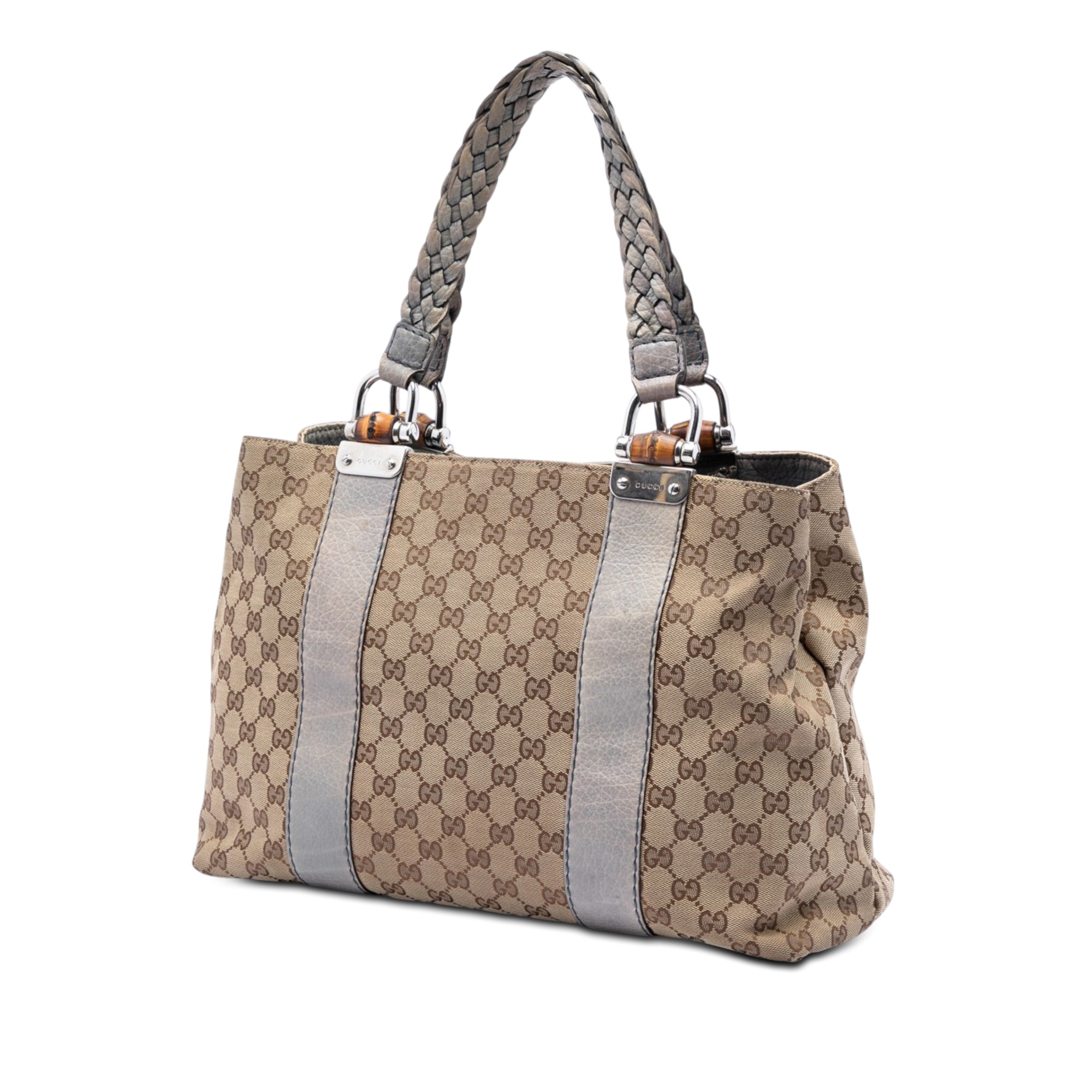 Medium GG Canvas Bamboo Libeccio Tote - Image 2