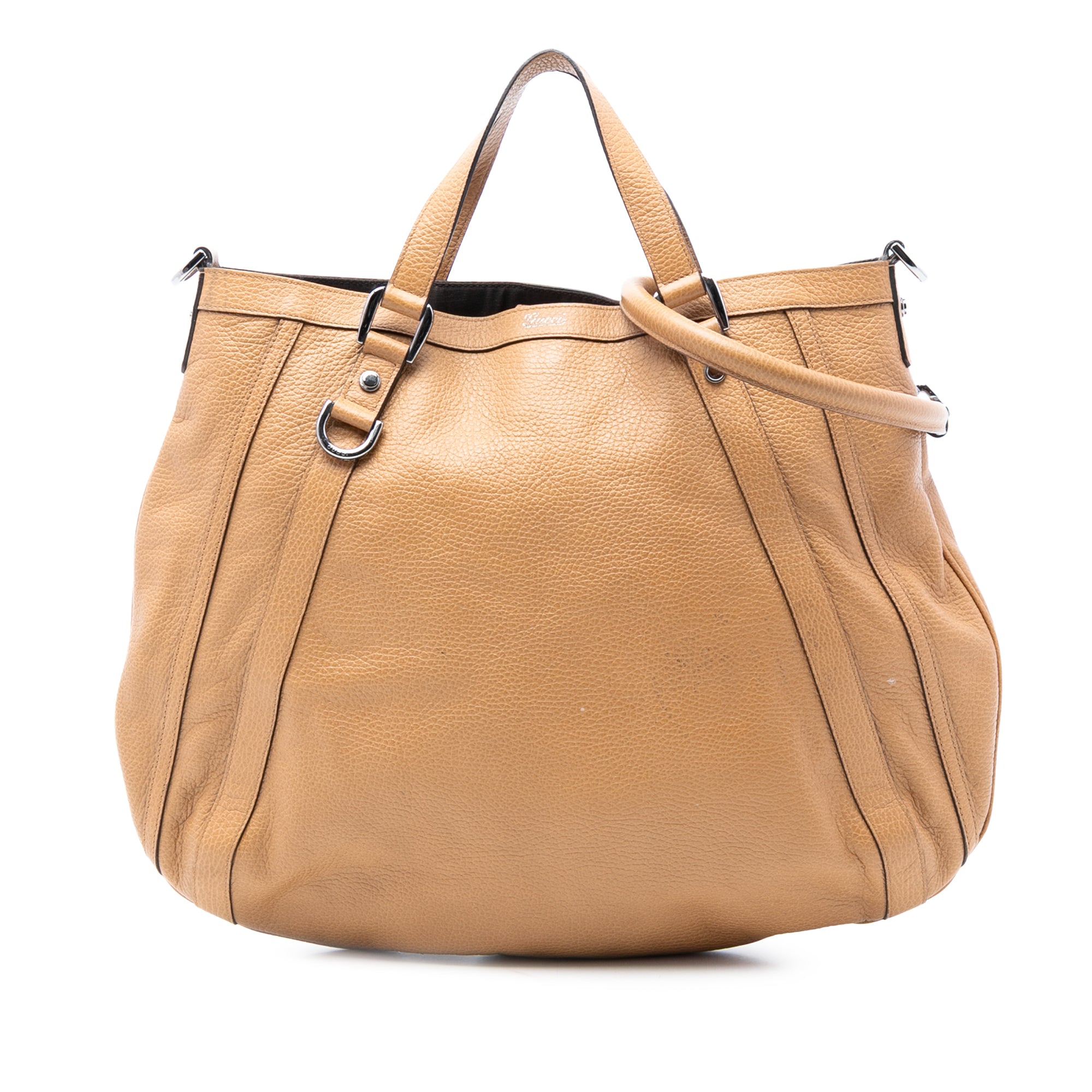 Leather Abbey D Ring Satchel - Image 1