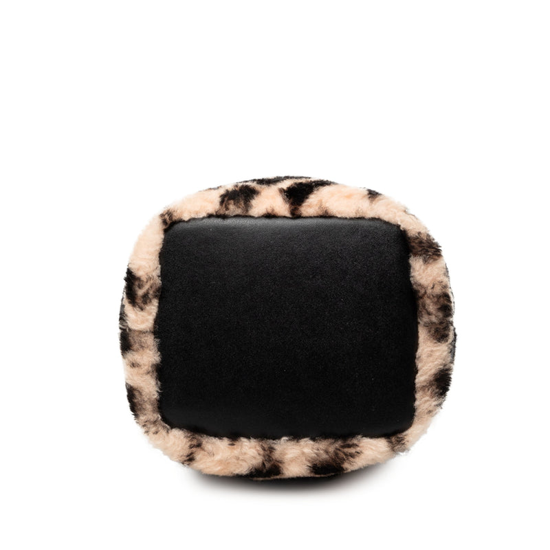 Mini Zucca Shearling Mon Tresor Bucket Bag - Image 3
