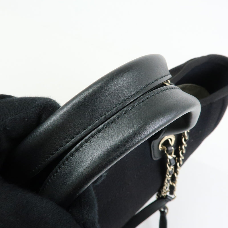 Chanel Deauville Denim Black Canvas Bag