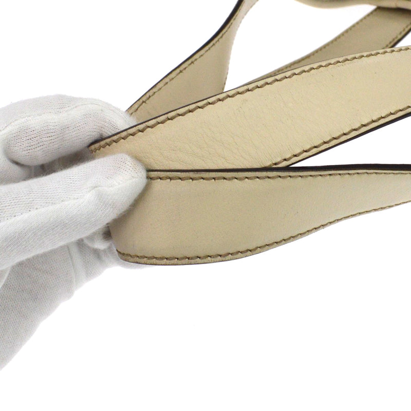Gucci Belted Gg Canvas With Perforated Leather Beige Bag