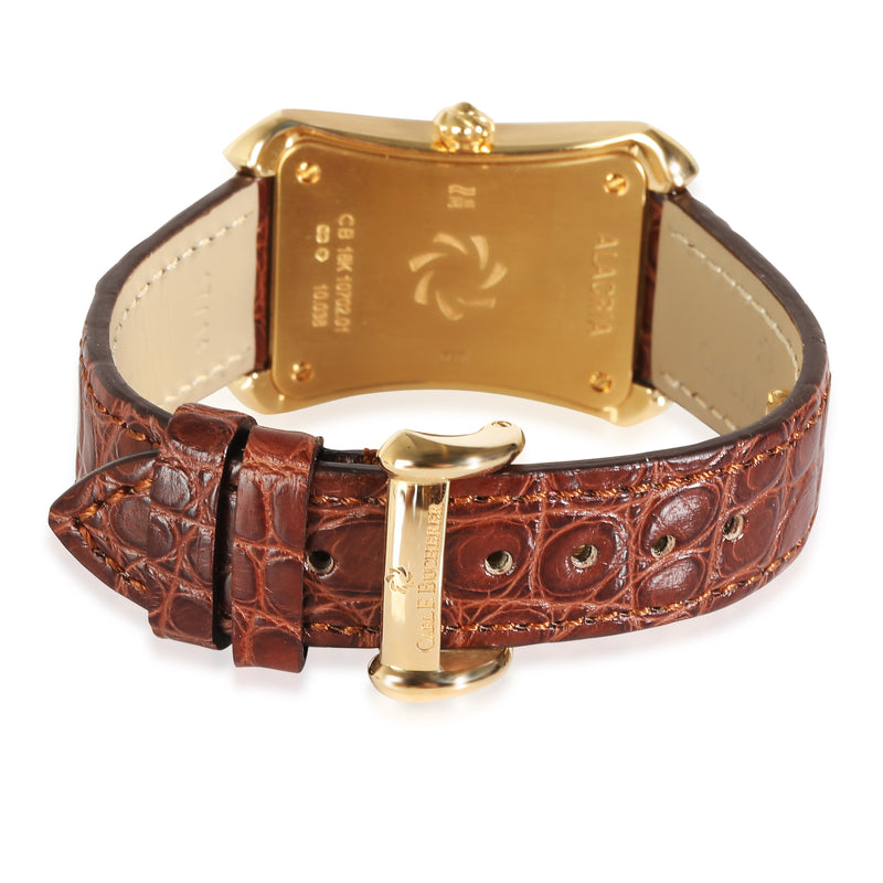Carl F. Bucherer Alacria Queen 10702.01.90.11 Womens Watch 18kt Yellow Gold Pave Diamond 18k Wrist