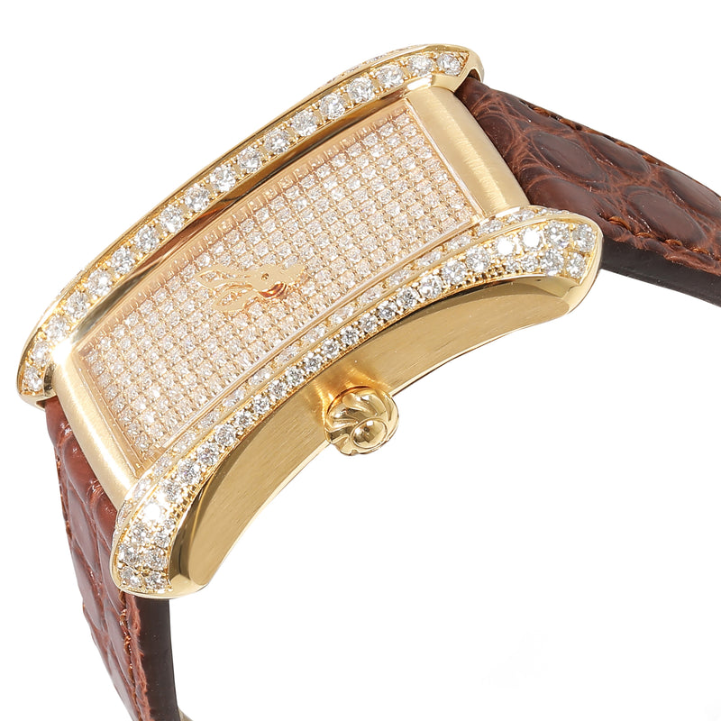 Carl F. Bucherer Alacria Queen 10702.01.90.11 Womens Watch 18kt Yellow Gold Pave Diamond 18k Wrist