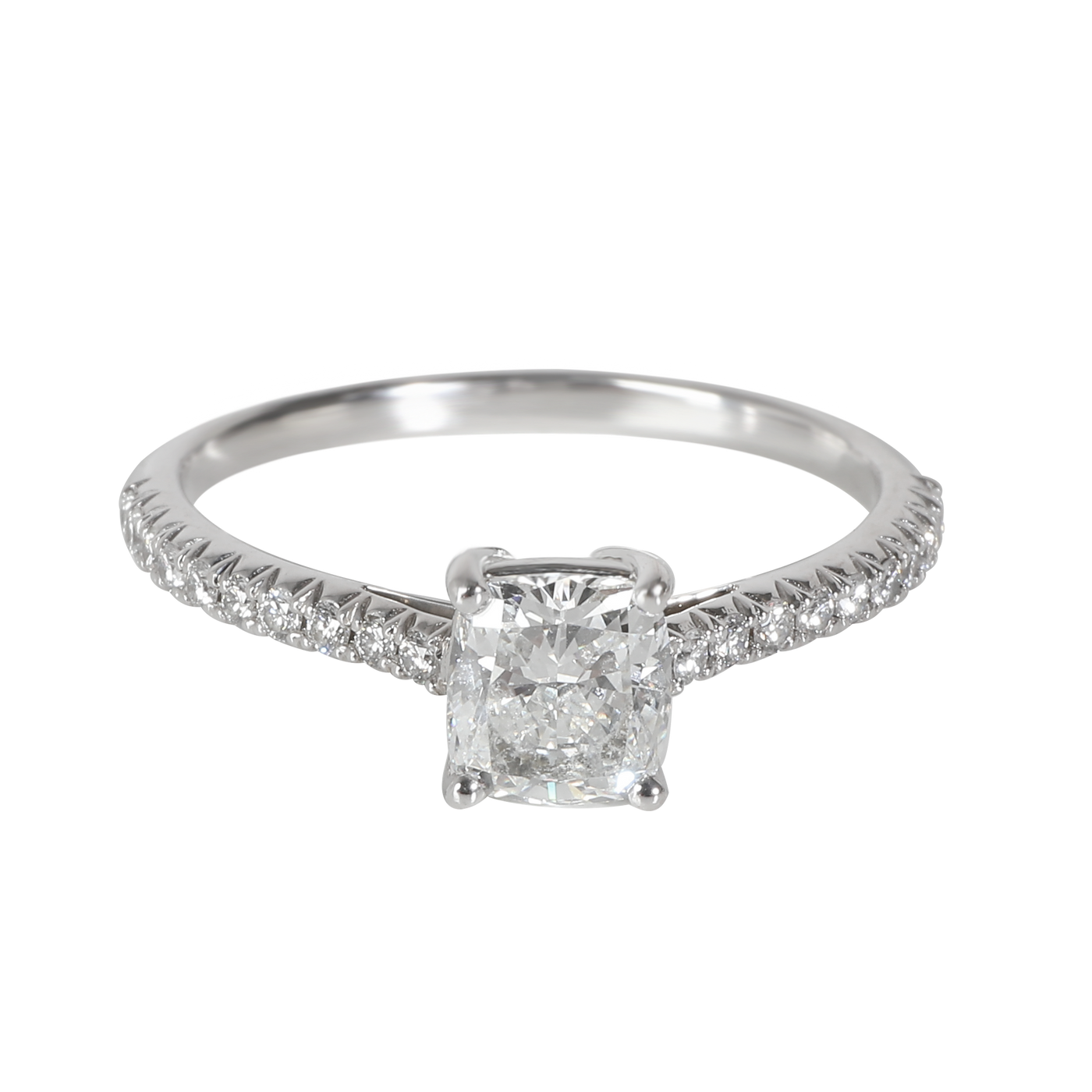 Tiffany & Co. 0.89 Ct Cushion Modified Diamond Novo Engagement Ring 950