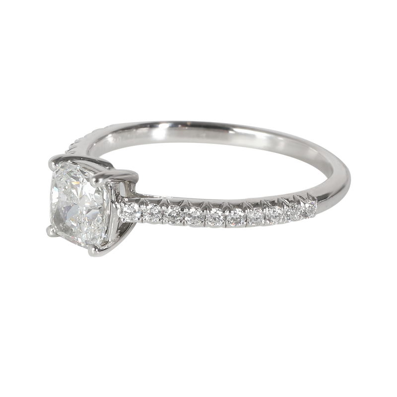 Tiffany & Co. 0.89 Ct Cushion Modified Diamond Novo Engagement Ring 950