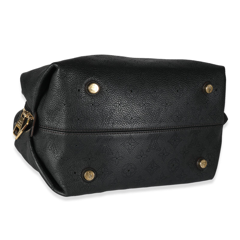 Louis Vuitton Black Monogram Mahina Galatea Pm Leather Handbag