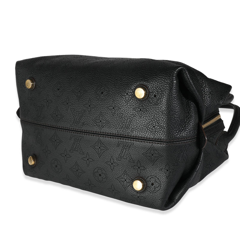 Louis Vuitton Black Monogram Mahina Galatea Pm Leather Handbag