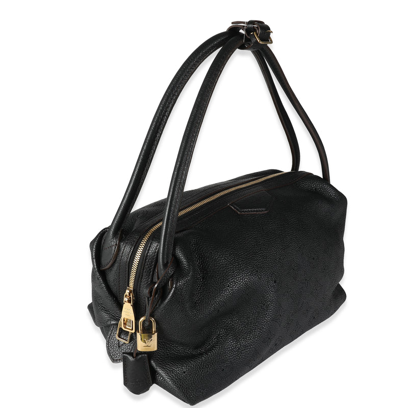 Louis Vuitton Black Monogram Mahina Galatea Pm Leather Handbag