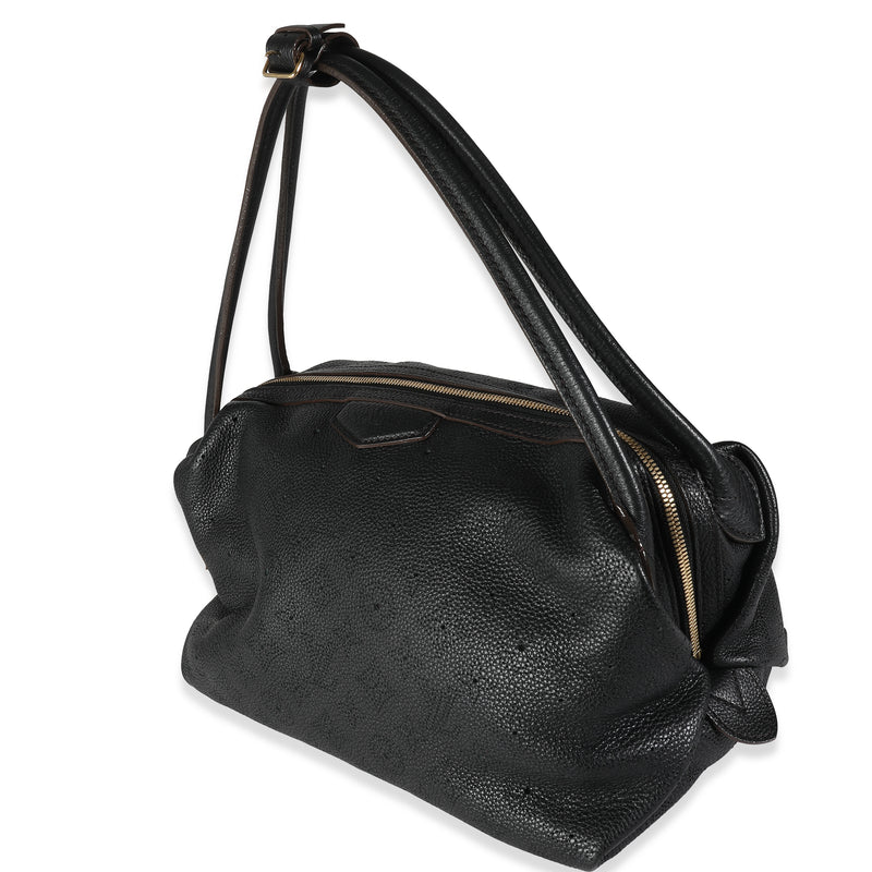 Louis Vuitton Black Monogram Mahina Galatea Pm Leather Handbag