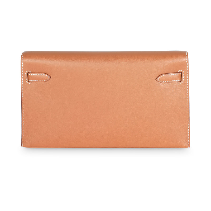 Hermès Gold Madame Kelly Elan Ghw Brown Leather Handbag