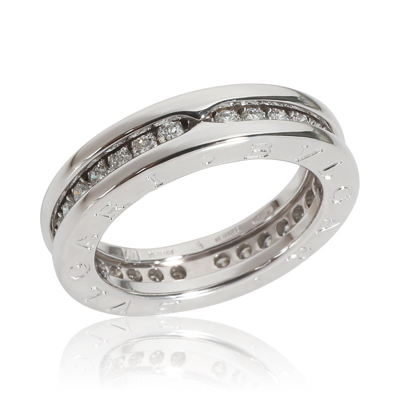 Bvlgari B.zero1 Ring 18k White Gold 0.45 Ctw Fashion