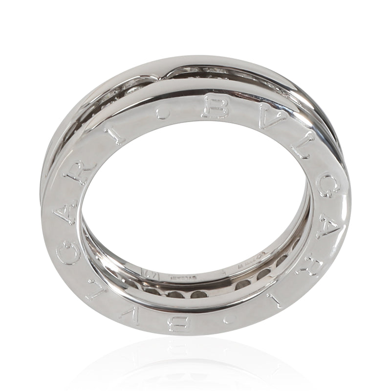 Bvlgari B.zero1 Ring 18k White Gold 0.45 Ctw Fashion