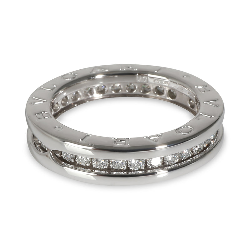 Bvlgari B.zero1 Ring 18k White Gold 0.45 Ctw Fashion