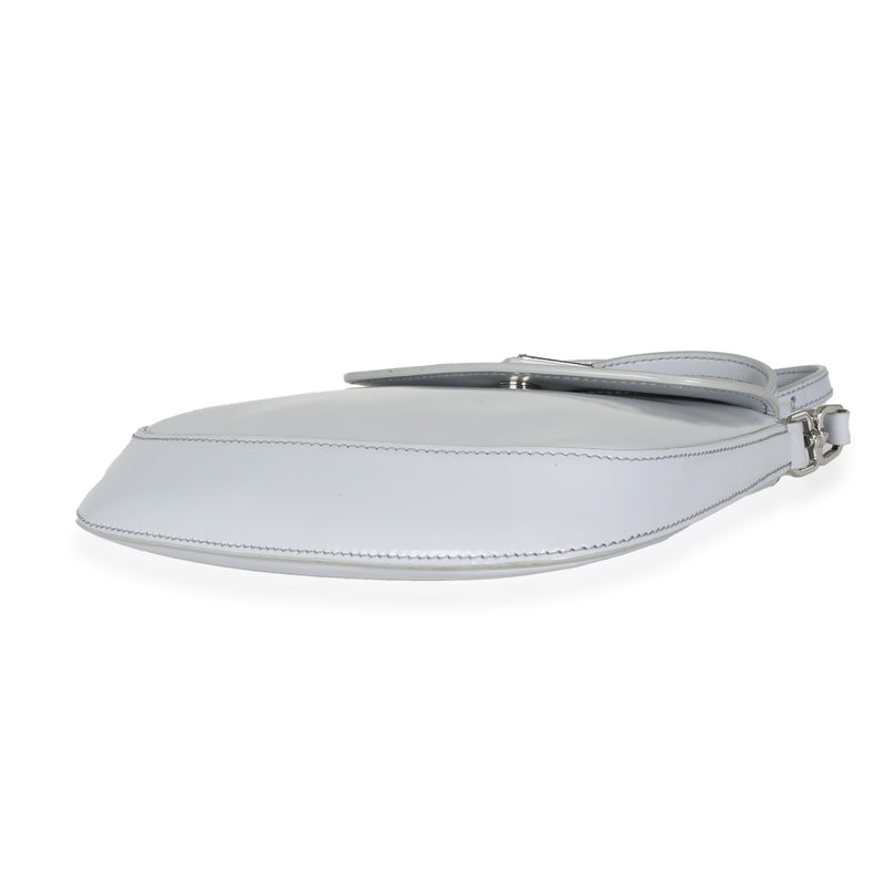 Prada Cornflower Brushed Leather Mini Cleo Gray Handbag