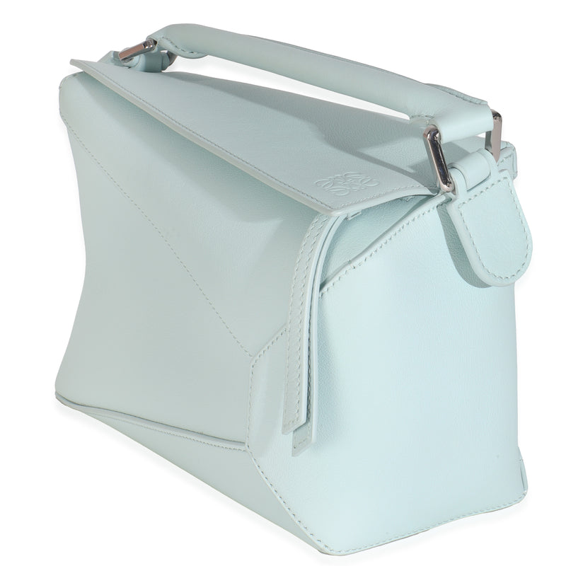 Loewe Blue Iceberg Classic Calfskin Small Puzzle Edge Bag Leather Handbag