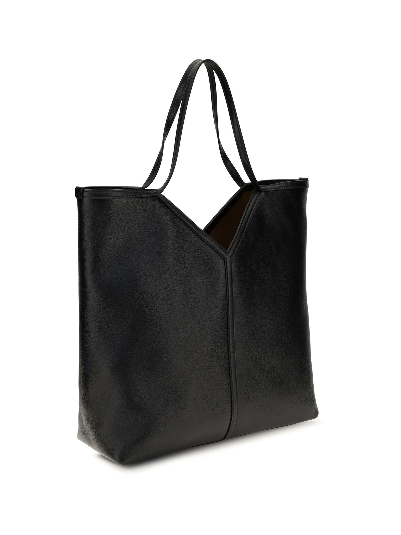 Saint Laurent Tote Bag — Black Calf Leather