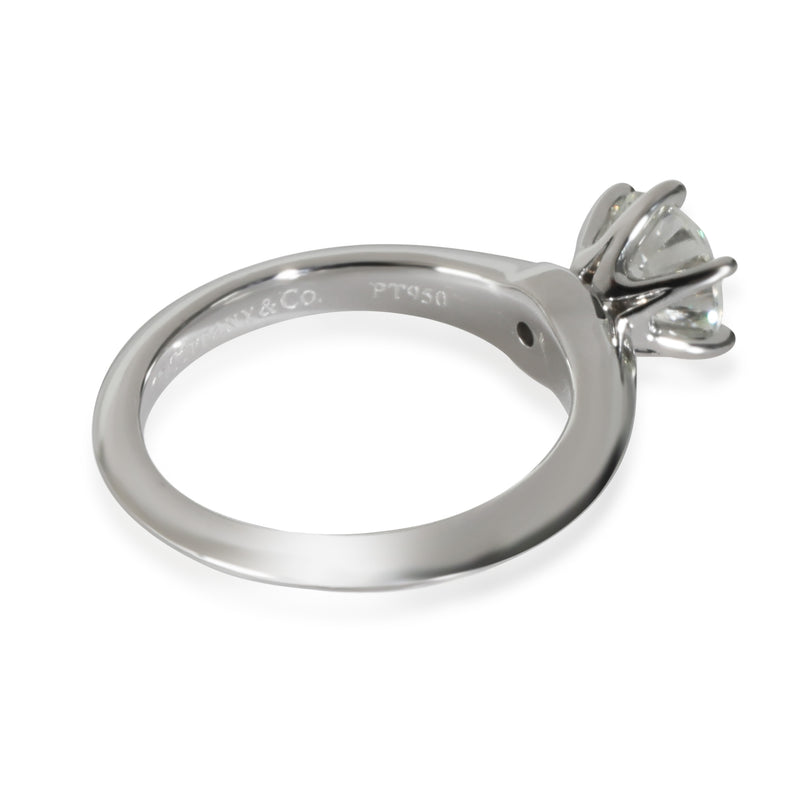 Tiffany & Co. Solitaire Engagement Ring Platinum H Vs2 1.02 Ctw 950