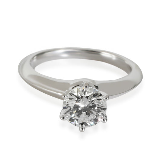 Tiffany & Co. Solitaire Engagement Ring Platinum H Vs2 1.02 Ctw 950
