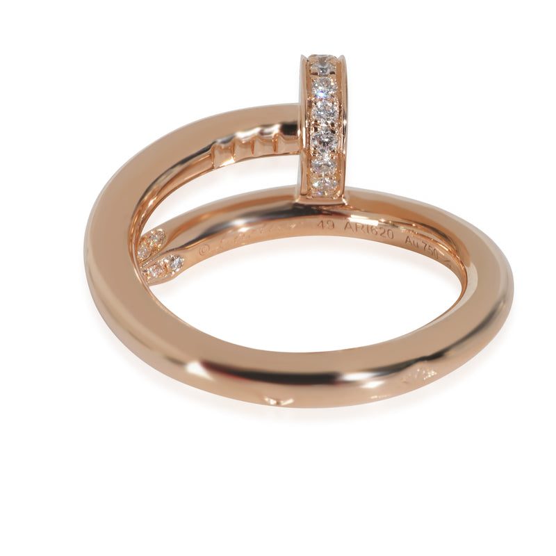 Cartier Juste Un Clou Ring, Diamonds (rose Gold) 18k