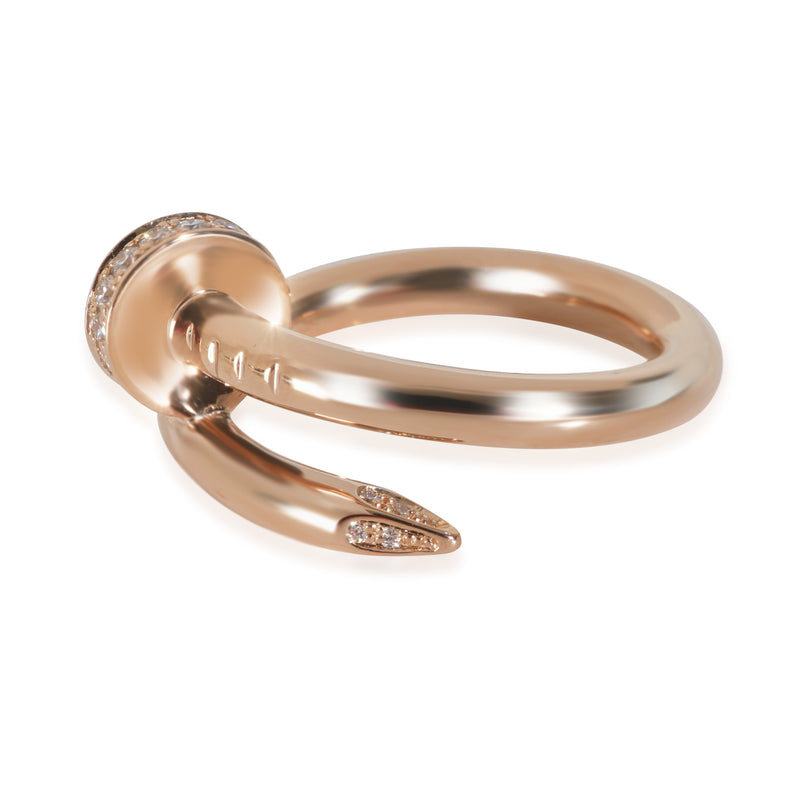 Cartier Juste Un Clou Ring, Diamonds (rose Gold) 18k