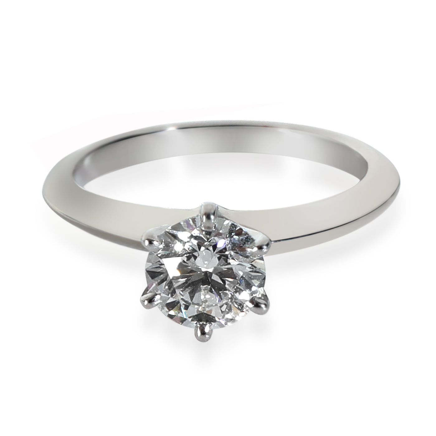 Tiffany & Co. 0.81 Ct Round Brilliant Diamond Engagement Ring 950