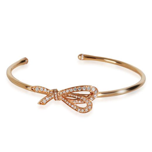 Tiffany & Co. Bow Bracelet 18k Rose Gold 0.82 Ctw