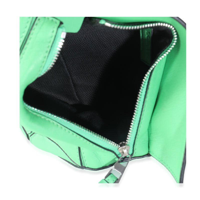 Loewe Jungle Green Calfskin Mini Puzzle Belt Bag Leather Handbag