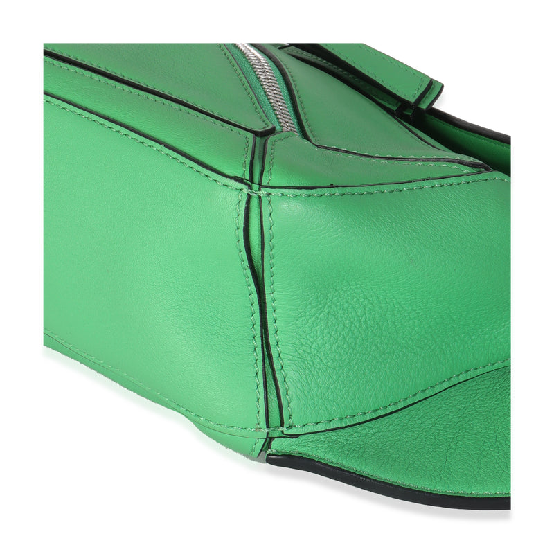 Loewe Jungle Green Calfskin Mini Puzzle Belt Bag Leather Handbag