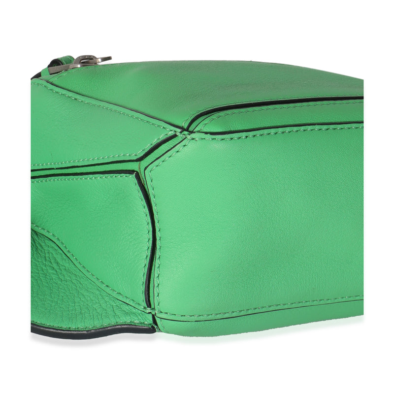 Loewe Jungle Green Calfskin Mini Puzzle Belt Bag Leather Handbag