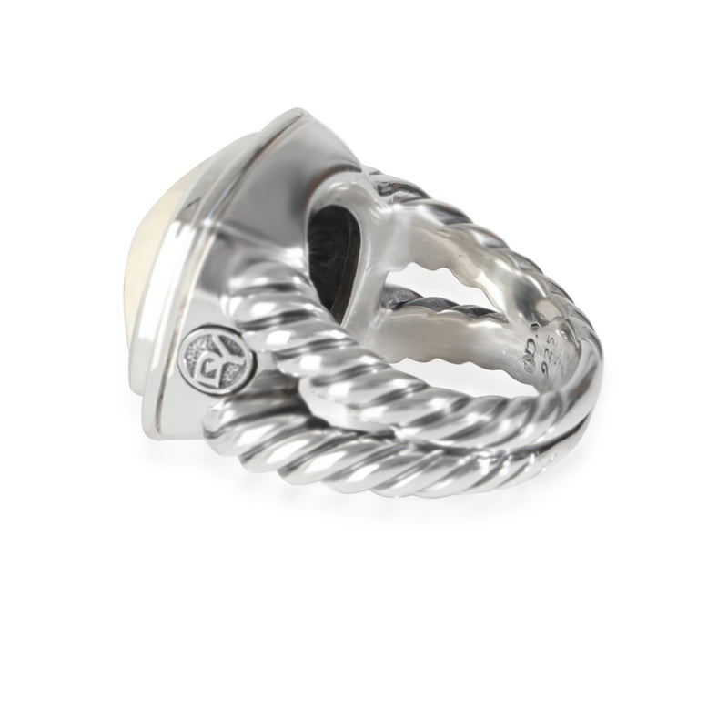 David Yurman Albion Agate Ring Sterling Silver 925