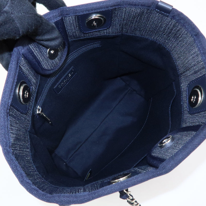 Chanel Deauville Denim Blue Denim_jeans Bag