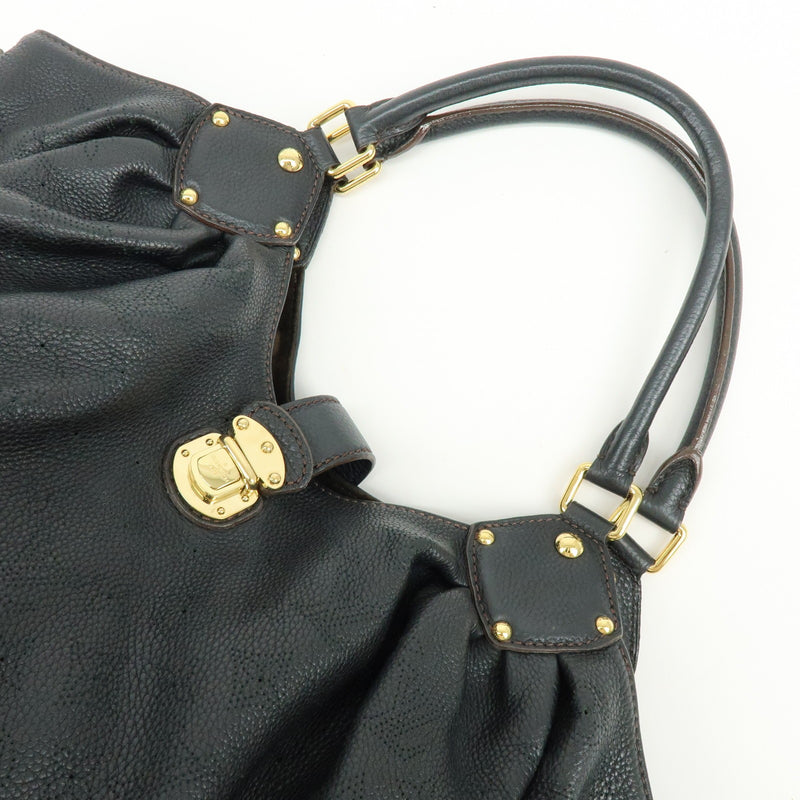 Louis Vuitton L Hobo Mahina Leather Black