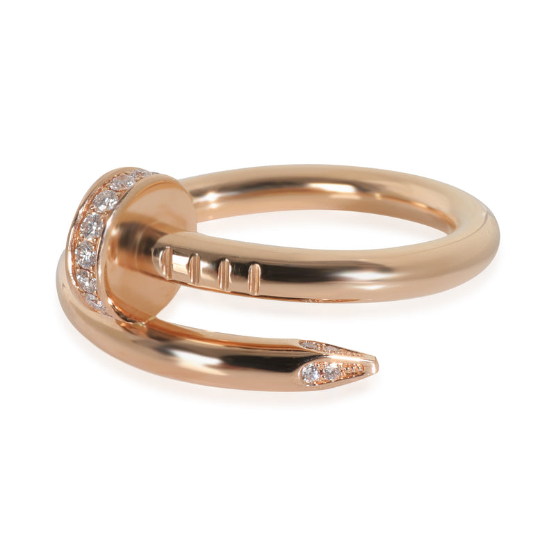 Cartier Rose Gold Diamond Juste Un Clou Ring 18k