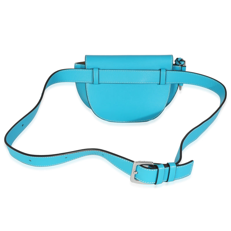 Loewe Blue Calfskin Mini Gate Belt Bag Leather Handbag