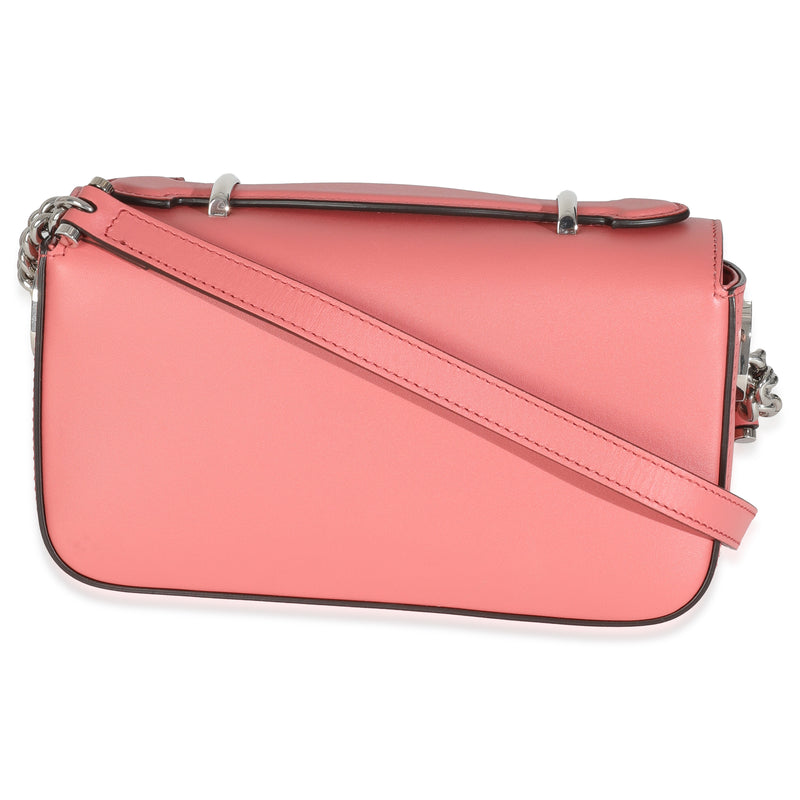 Gucci Pink Senna Calfskin Petite Gg Top Handle Shoulder Bag Leather Handbag