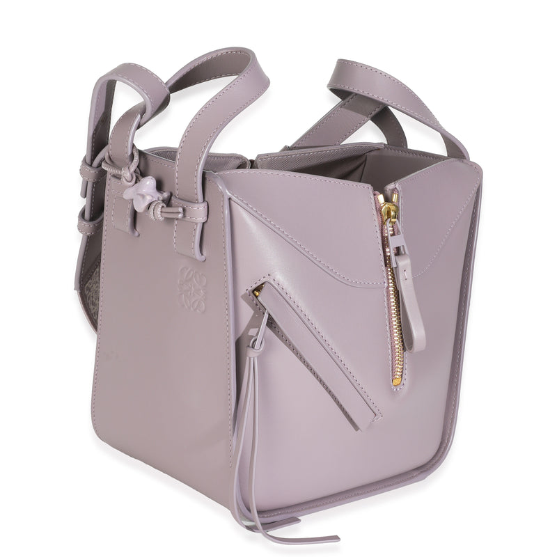 Loewe Purple Fog Calfskin Small Hammock Compact Shoulder Bag Leather Handbag