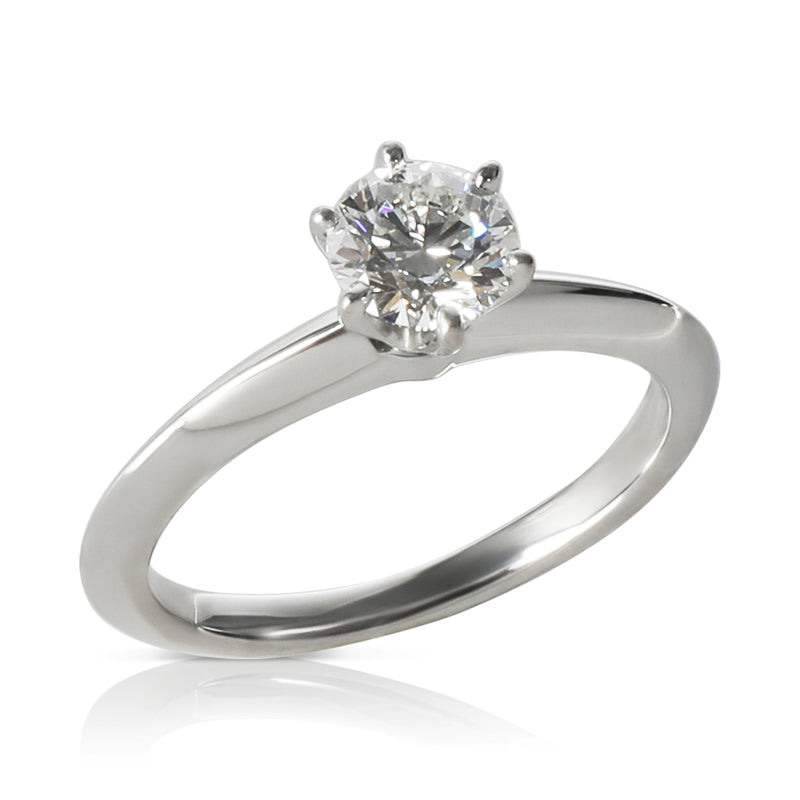 Tiffany & Co. 0.53 Ct Round Brilliant Diamond Engagement Ring 950