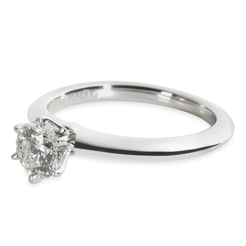 Tiffany & Co. 0.53 Ct Round Brilliant Diamond Engagement Ring 950