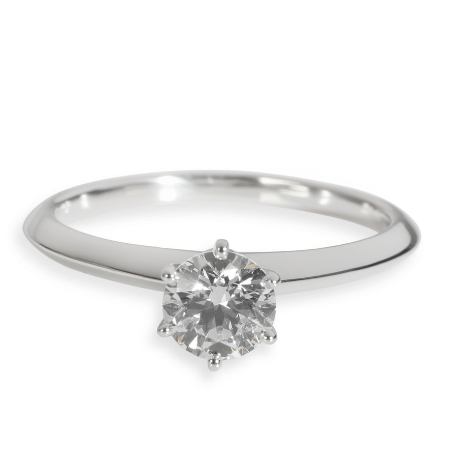 Tiffany & Co. 0.76 Ct Round Brilliant Diamond Engagement Ring 950