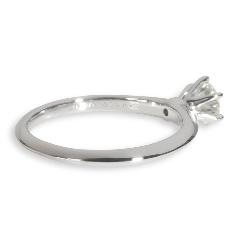 Tiffany & Co. 0.76 Ct Round Brilliant Diamond Engagement Ring 950