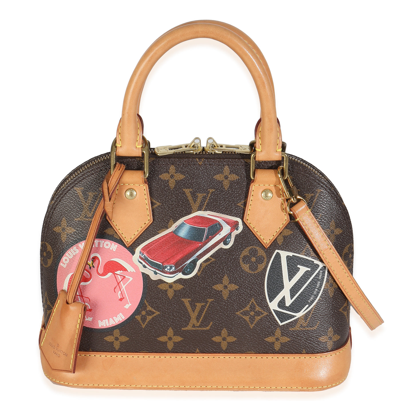 Louis Vuitton Monogram Canvas World Tour Alma Bb Brown Coated Handbag