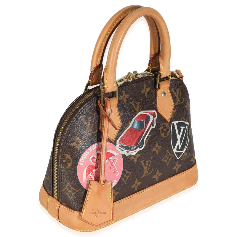 Louis Vuitton Monogram Canvas World Tour Alma Bb Brown Coated Handbag