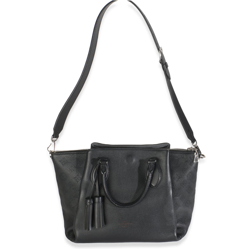 Louis Vuitton Black Monogram Mahina Haumea Bag Leather Handbag