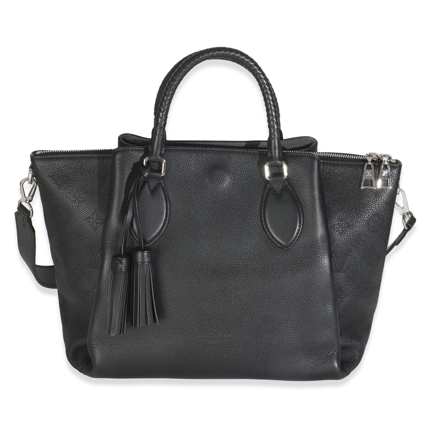 Louis Vuitton Black Monogram Mahina Haumea Bag Leather Handbag