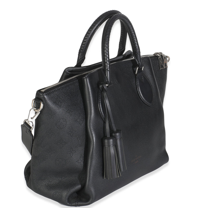 Louis Vuitton Black Monogram Mahina Haumea Bag Leather Handbag