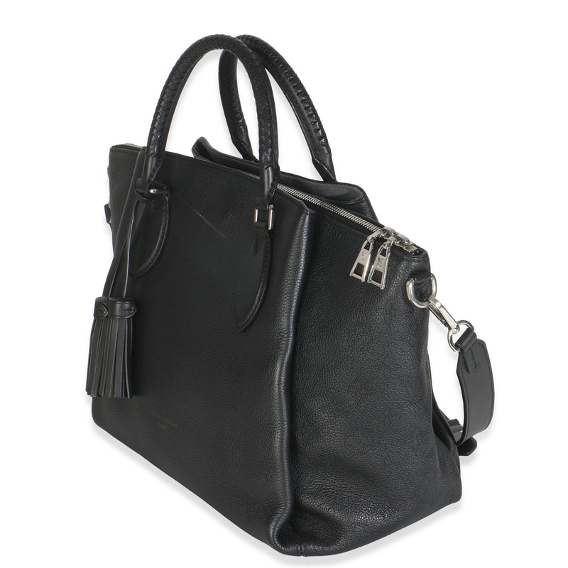 Louis Vuitton Black Monogram Mahina Haumea Bag Leather Handbag