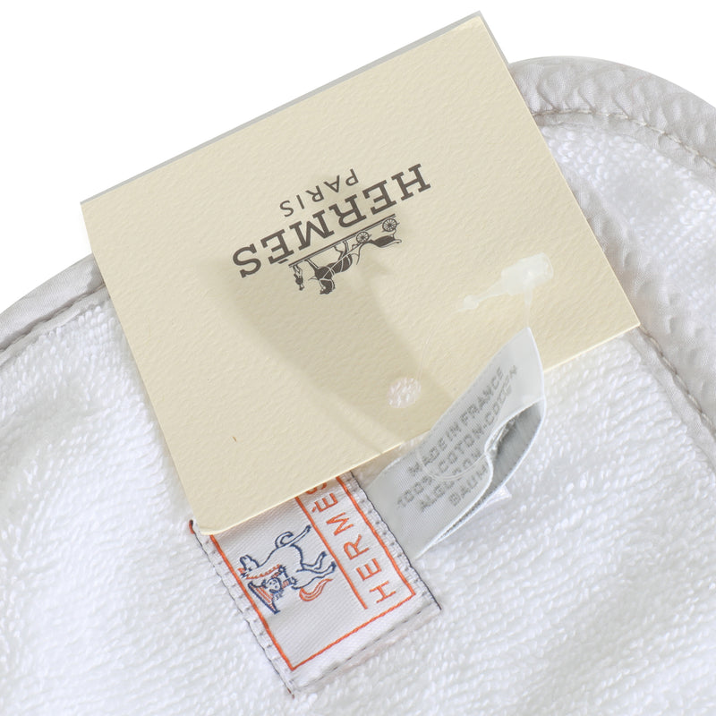 Hermès Gris Perle Cabriole Bath Set Gray; White Fabric Home Goods